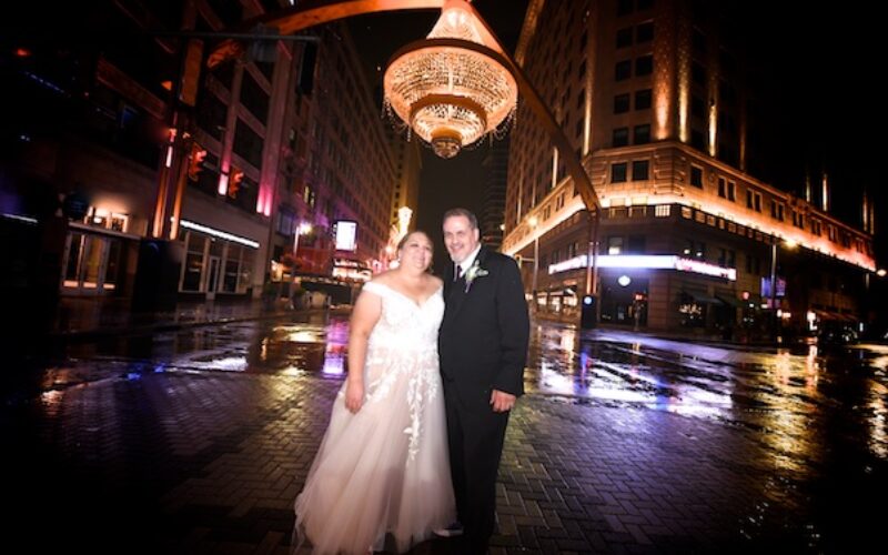 Crowne Plaza Cleveland  Playhouse Square wedding for Sarah & Don